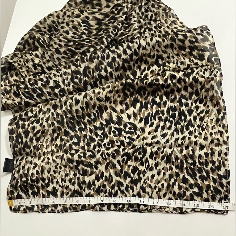 Leopard Print Long Scarf 74” Animal Print Lightweight Fashion Scarf - Picture 6 of 7